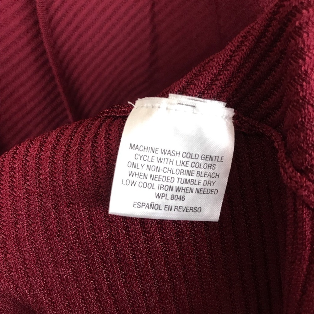 Charter Club Red Ribbed Duster Cardigan Large - Picture 6 of 7